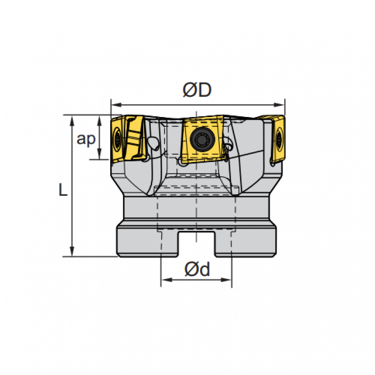 EMP09-063-A22-LN12-06C Корпус фрезы ZCC-CT