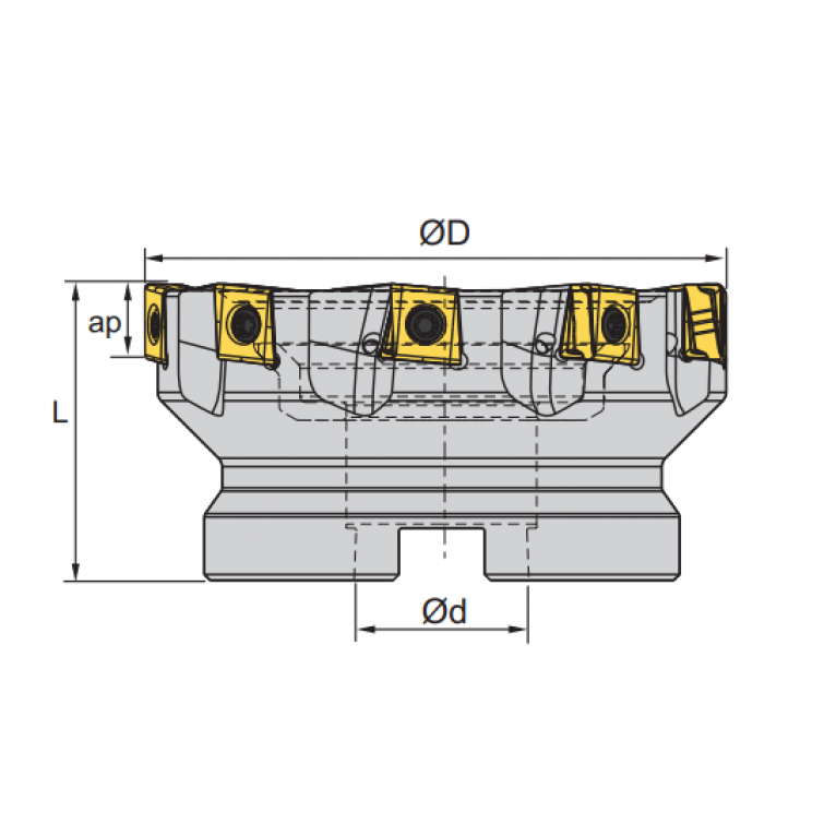 EMP09-125-B40-LN12-11C Корпус фрезы ZCC-CT