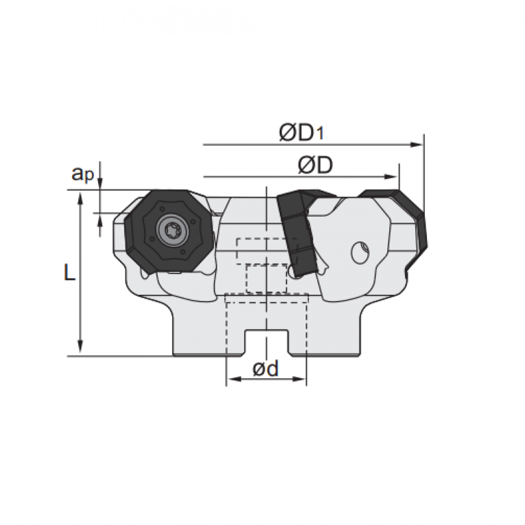 FMA07-063-A22-ON06-06 Корпус фрезы ZCC-CT