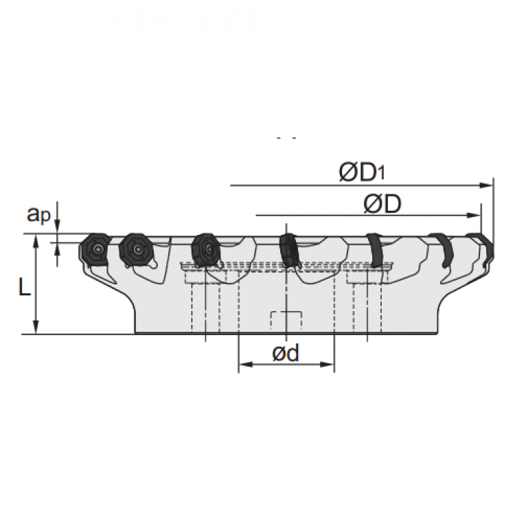 FMA07-250-C60-ON06-15 Корпус фрезы ZCC-CT
