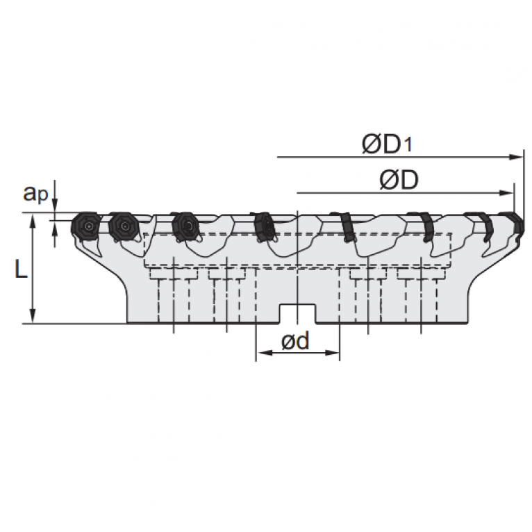 FMA07-315-D60-ON08-16 Корпус фрезы ZCC-CT
