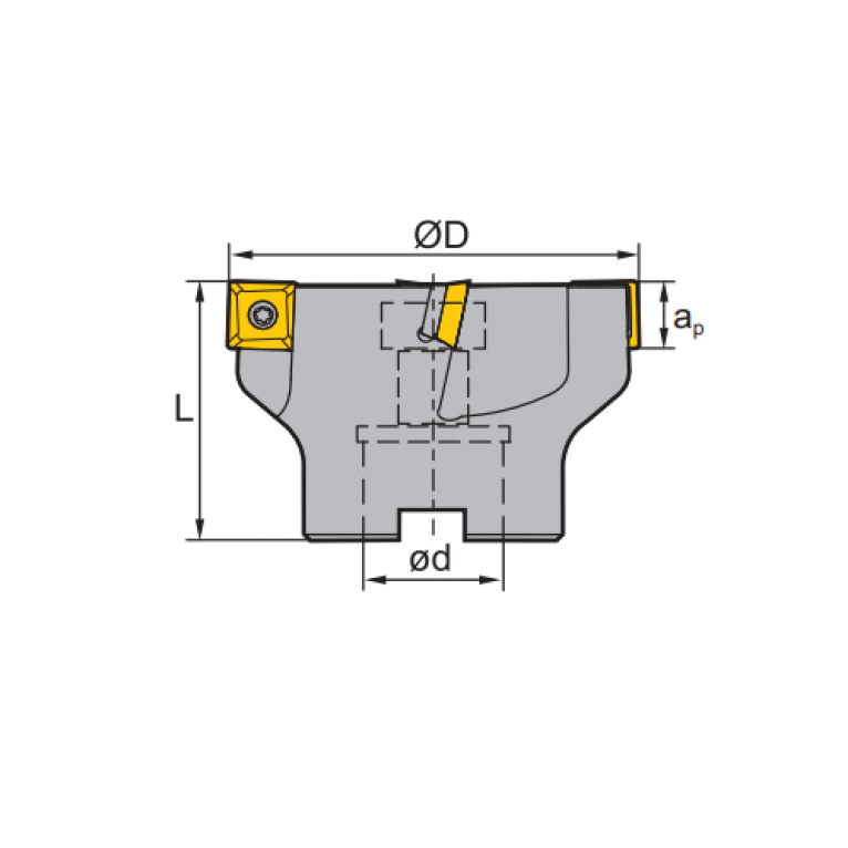FMP02-050-A22-SE12-04C Корпус фрезы ZCC-CT