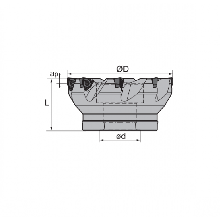 FMP12-125-B40-WN06-11C Корпус фрезы ZCC-CT