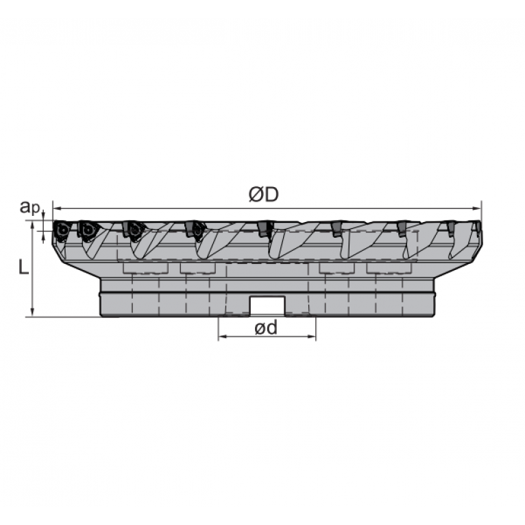 FMP12-315-D60-WN08-18 Корпус фрезы ZCC-CT