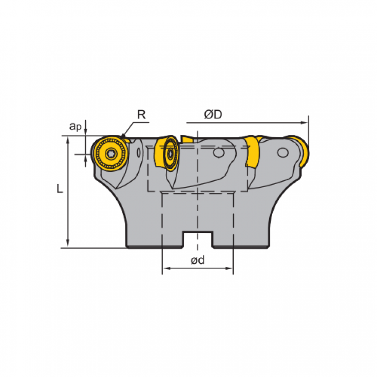 FMR02-100-B32-RC20-06 Корпус фрезы ZCC-CT