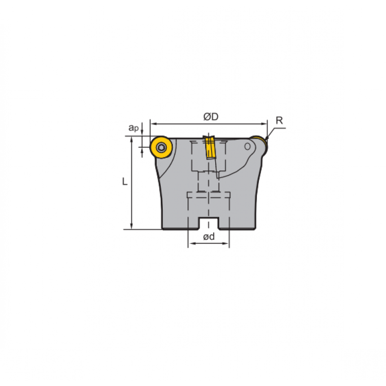 FMR02-063-A22-RC16-04 Корпус фрезы ZCC-CT