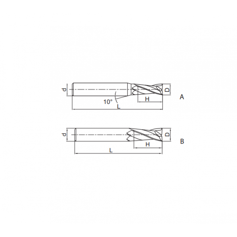 GM-2EL-D4.0 Фреза твердосплавная ZCC-CT