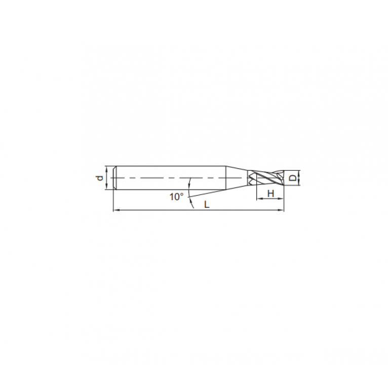 GM-2ES-D0.6 Фреза твердосплавная ZCC-CT