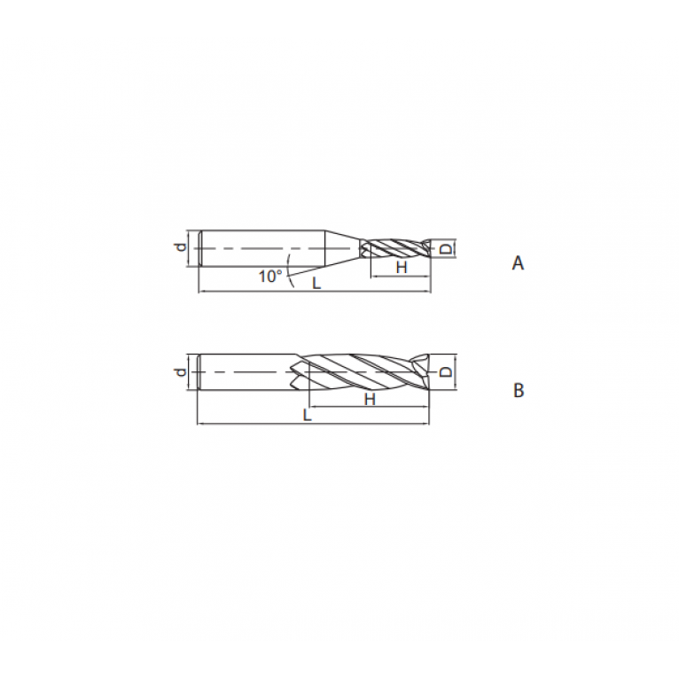 GM-2EX-D5.0 Фреза твердосплавная ZCC-CT