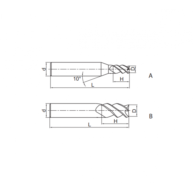 GM-3EL-D8.0 Фреза твердосплавная ZCC-CT