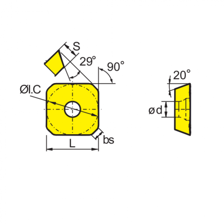 SEET12T3-CF Фрезерная пластина ZCC-CT