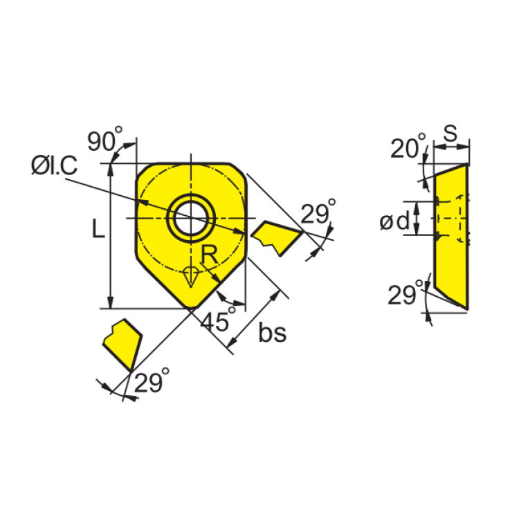 SEET12T3-W Фрезерная пластина ZCC-CT