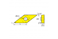 VBMT160404-XF YBC103 Токарная пластина ZCC-CT