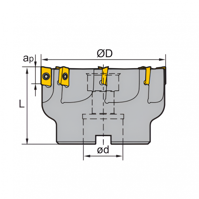 EMP02-032-A16-AP07-08C Корпус фрезы ZCC-CT