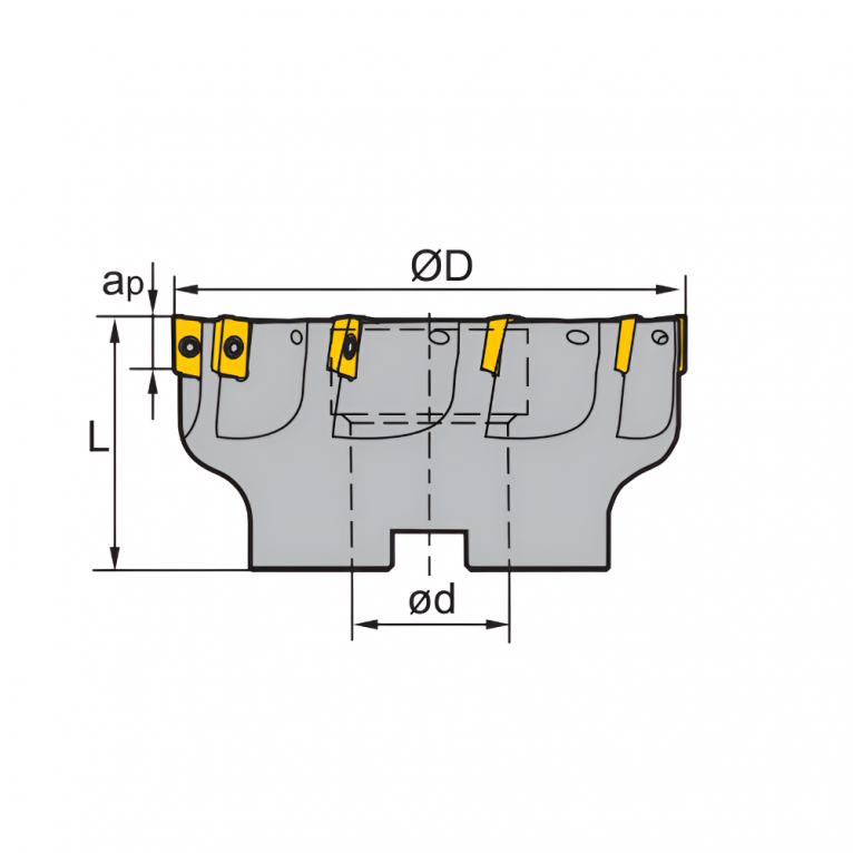 EMP02-100-B32-AP11-10 Корпус фрезы ZCC-CT
