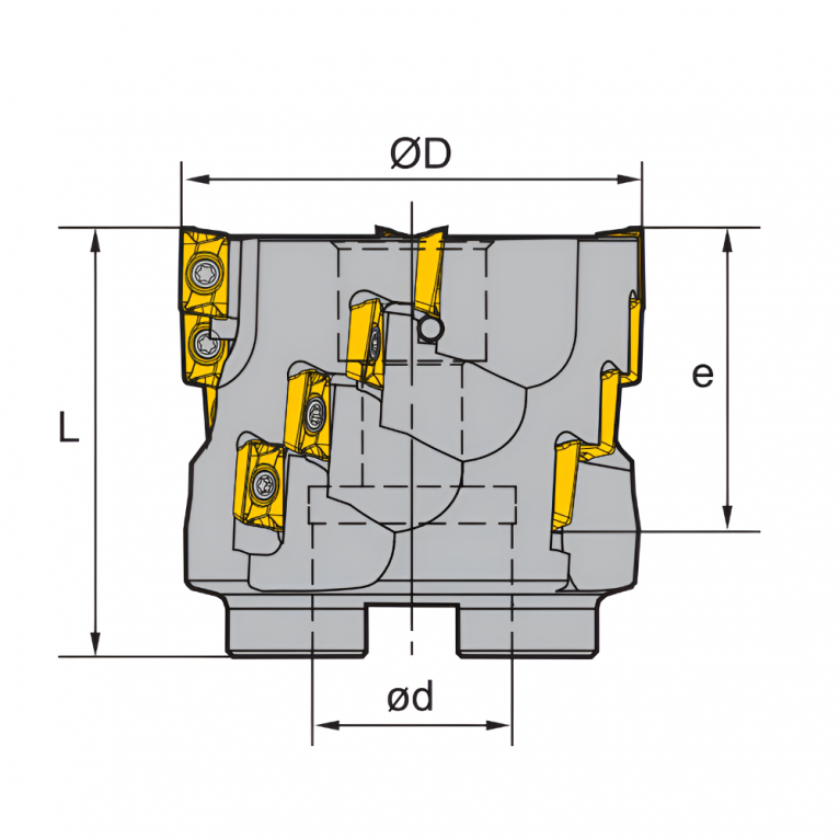 EMP03-050-A22-AP11-04 Корпус фрезы ZCC-CT