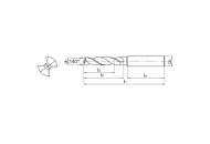 1534SU03-0090S Сверло твердосплавное 0.9 мм ZCC-CT