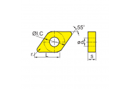 DNMG150608-EM YBG205 Токарная пластина ZCC-CT