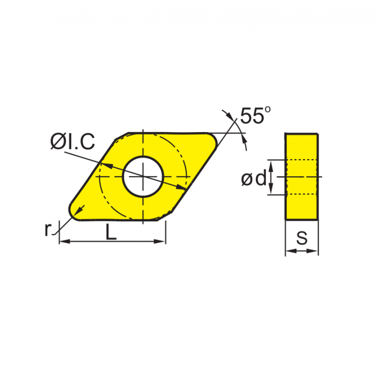 DNMG150612-ADF YB9320 Токарная пластина ZCC-CT