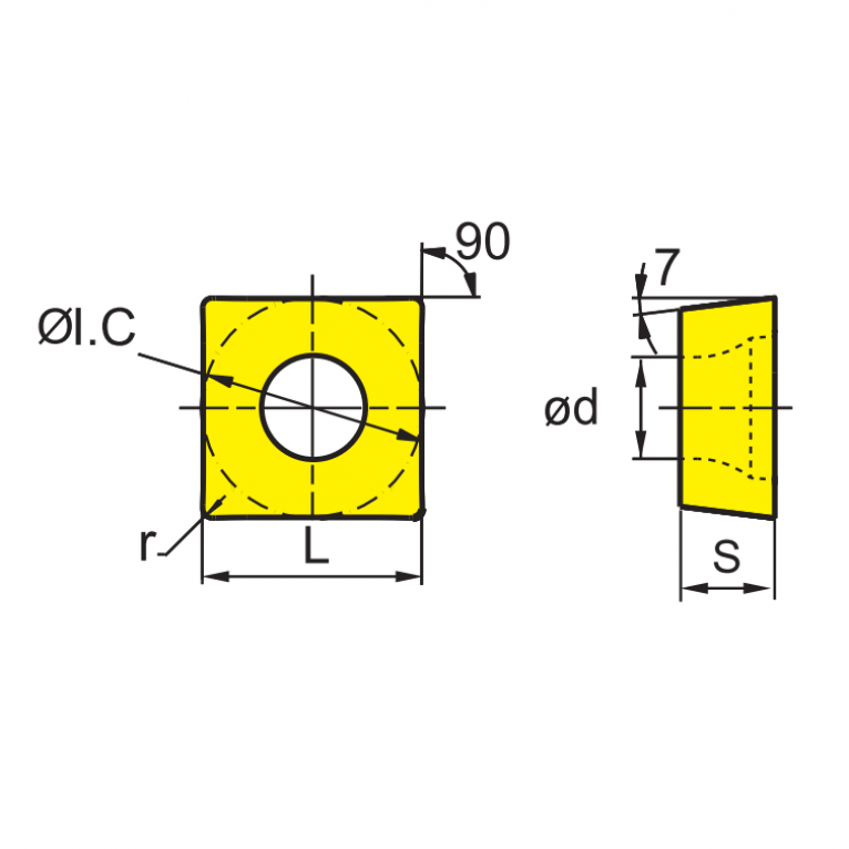 SCMT09T308-EM YBG205 Токарная пластина ZCC-CT