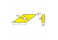 VNMG160404-EF YBG205 Токарная пластина ZCC-CT